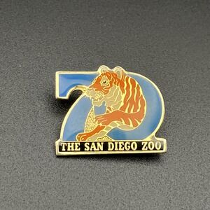 Vintage‎ San Diego Zoo Tiger California Lapel Hat Pin